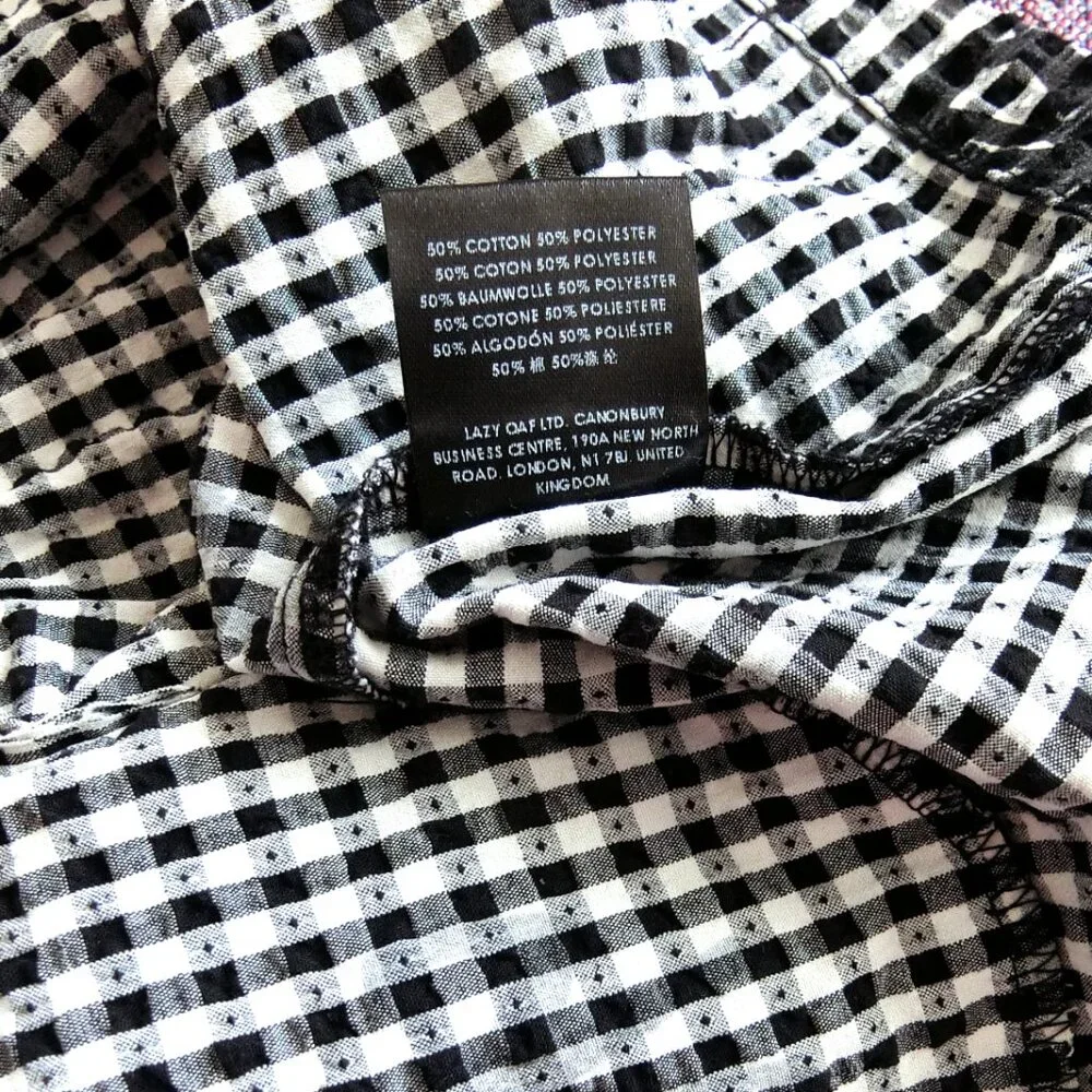 Lazy Oaf All Bows Gingham Babydoll Dress | UK 12 / US 8 - Picture 8 of 8